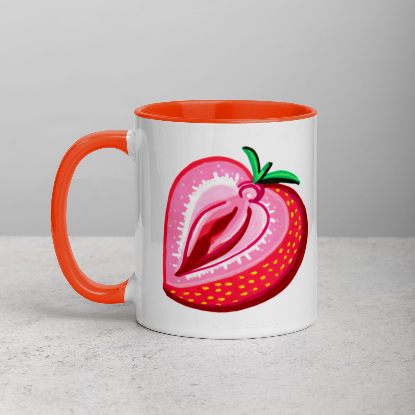 Strawberry Vulva Mug