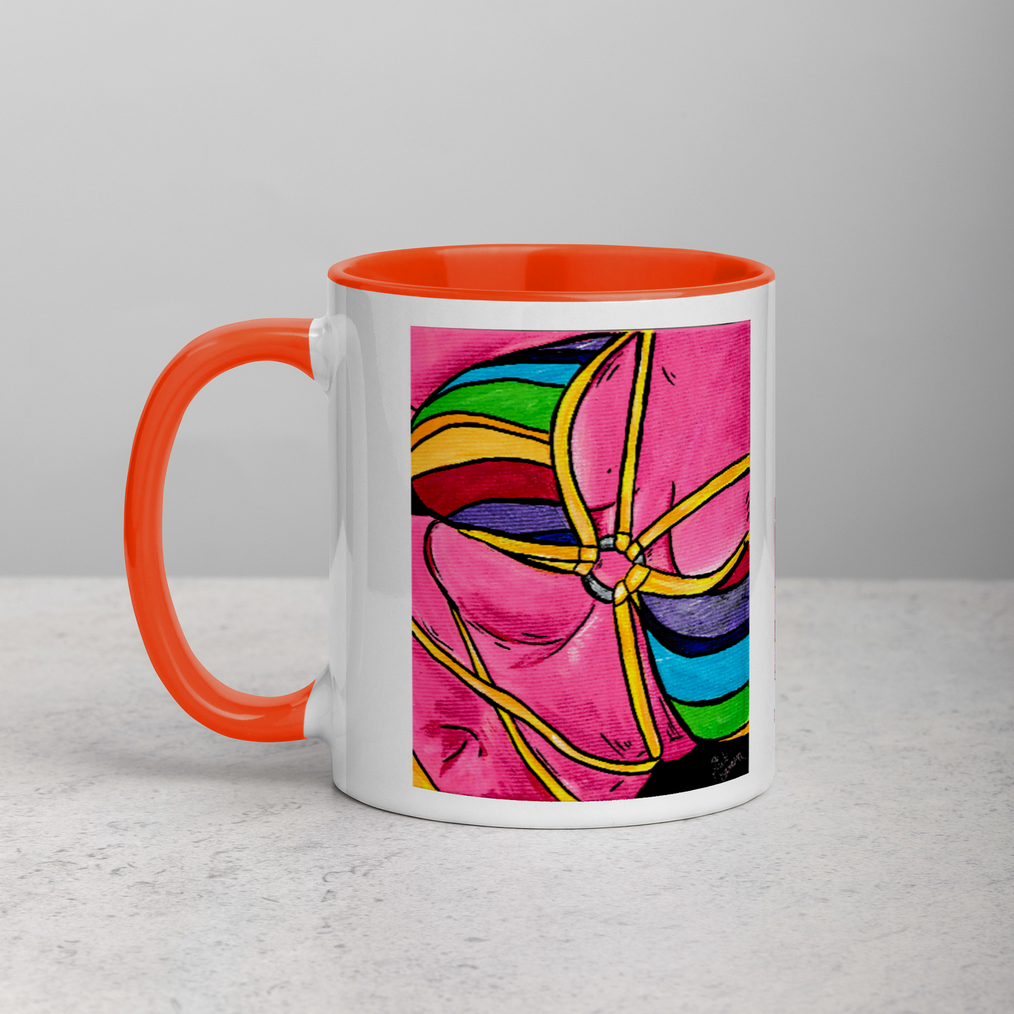 Pink Curves- Mug