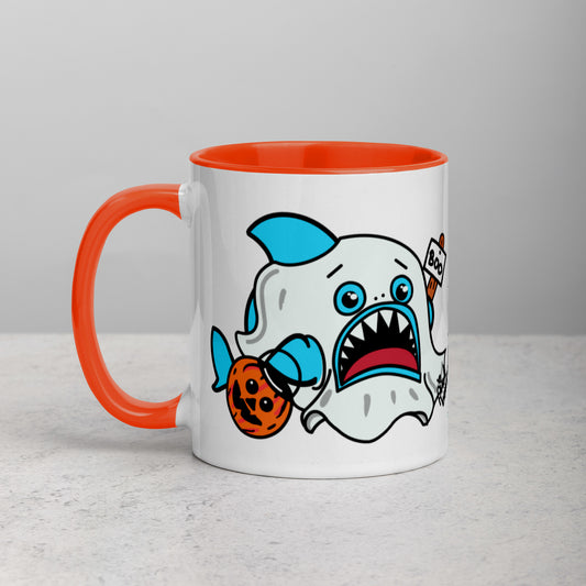 Halloween Sharks Mug- Ghost Shark (11oz)