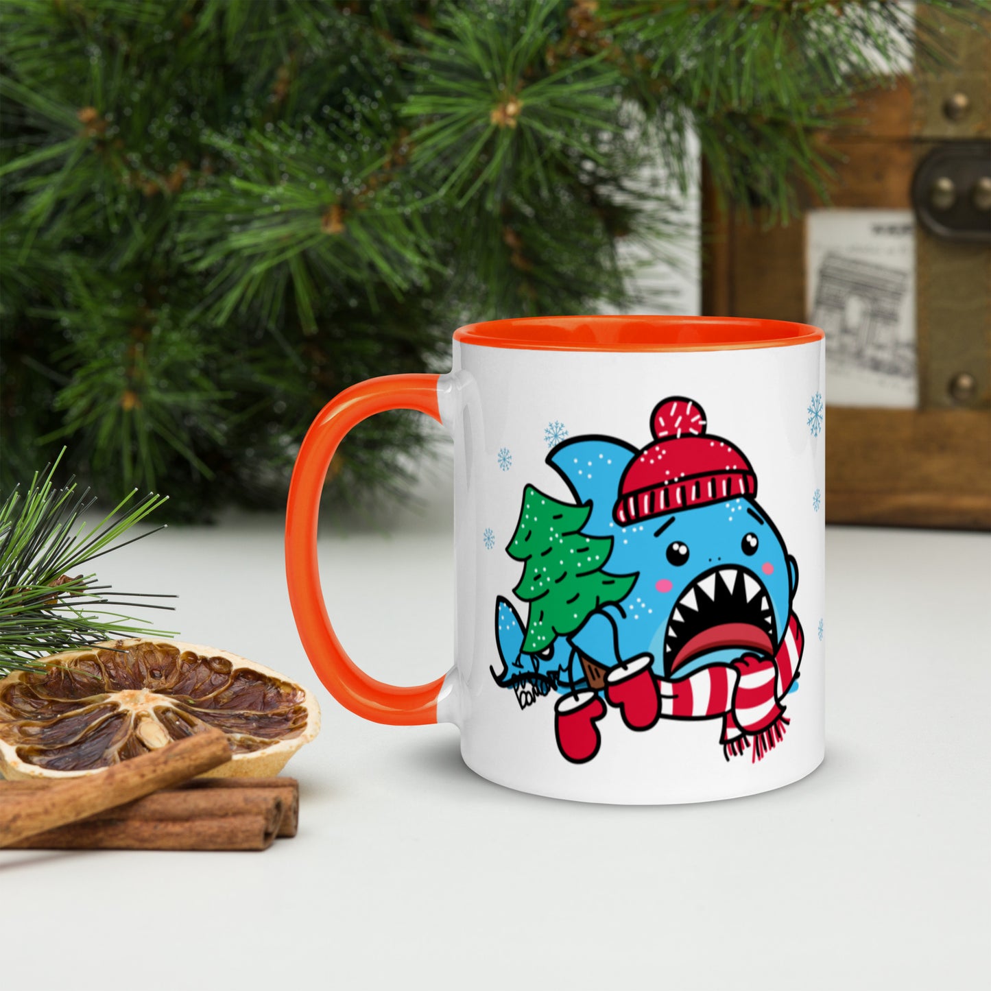 Holiday Sharks Mug- Trim the Tree (11oz)