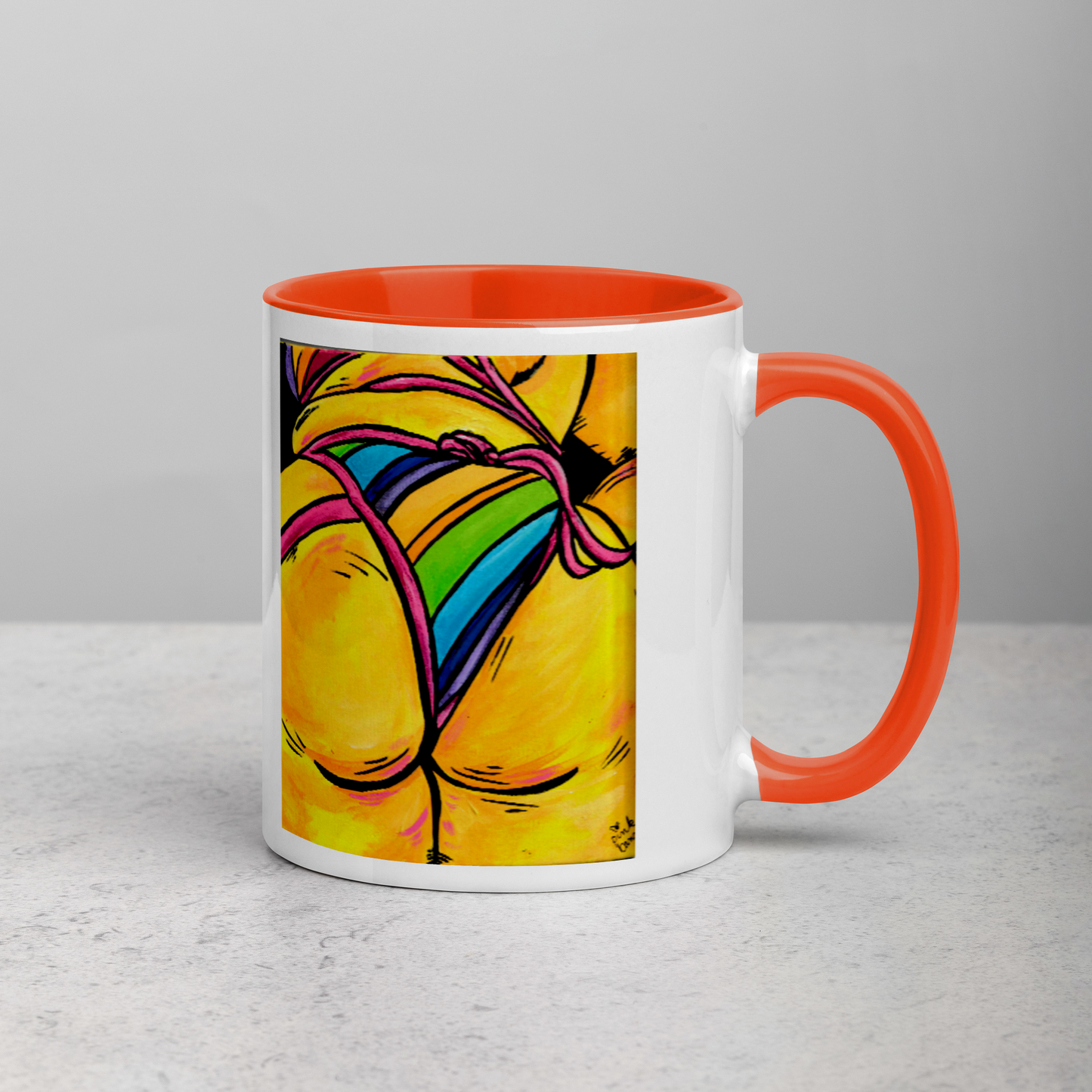 Yellow Booty Mug