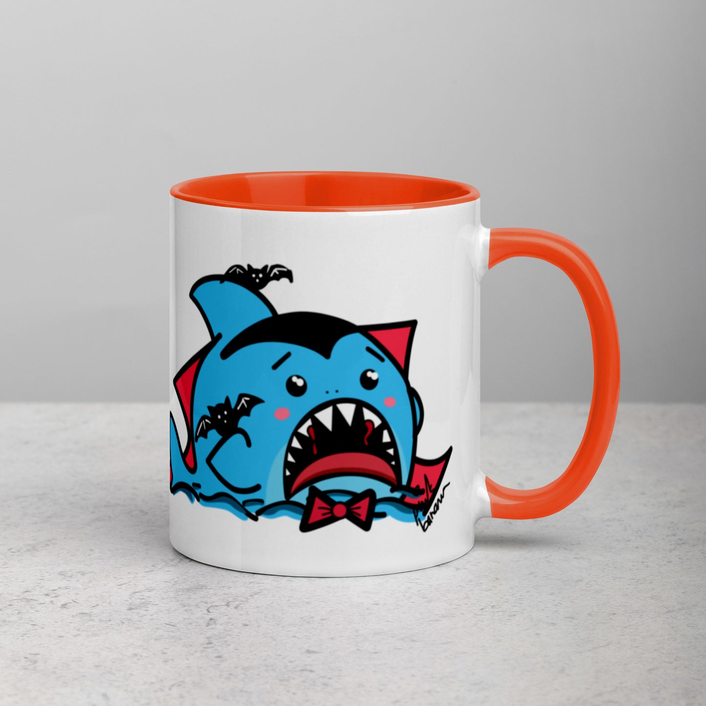 Halloween Sharks Mug- Dracula Shark (11oz)