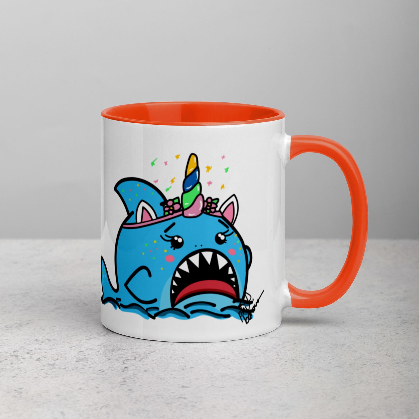 Halloween Sharks Mug- Unicorn Shark (11oz)