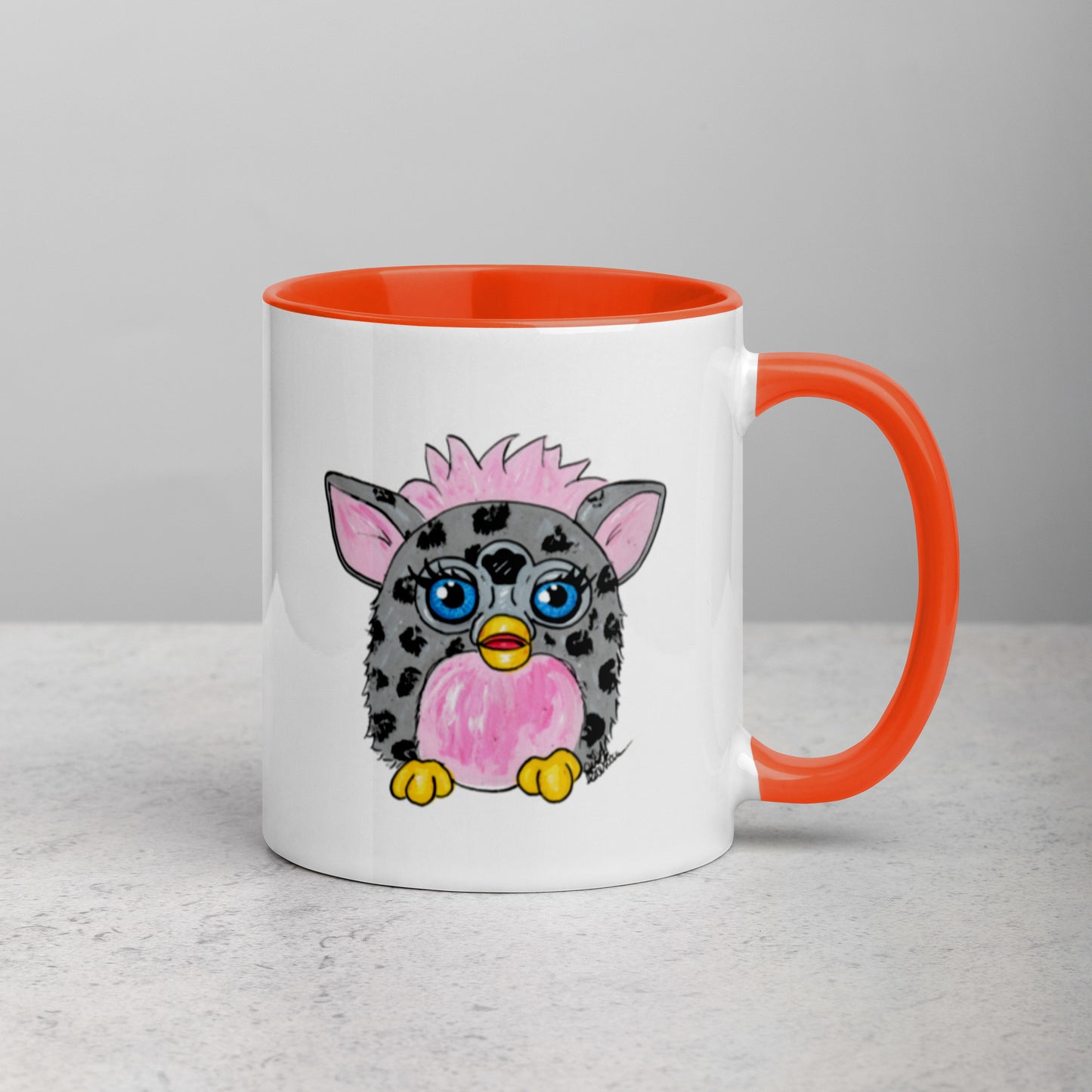 Grey Leopard Furby Mug (11oz)