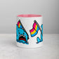 Anxious Shark Mug with Pansexual Pride Flag (11oz)