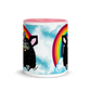 Cute Furby with Rainbow Mug (11oz)