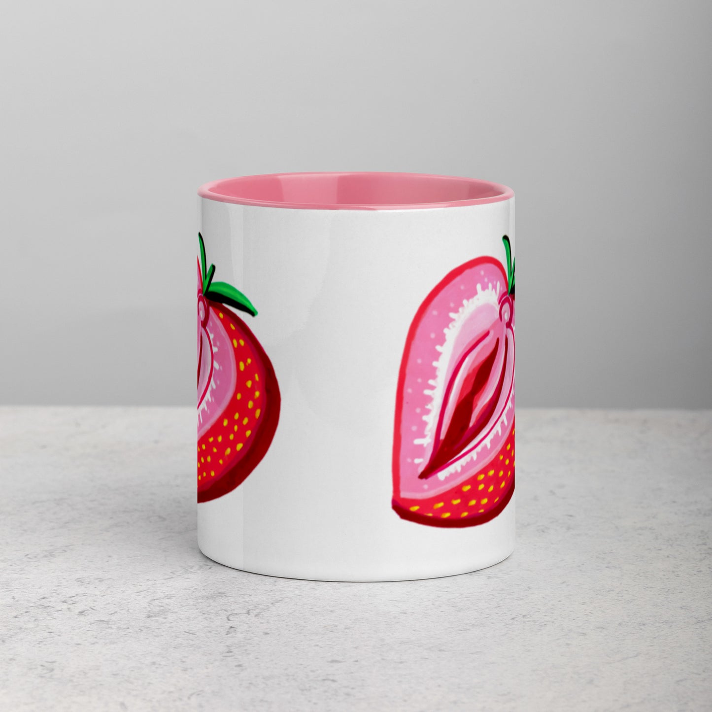 Strawberry Vulva Mug