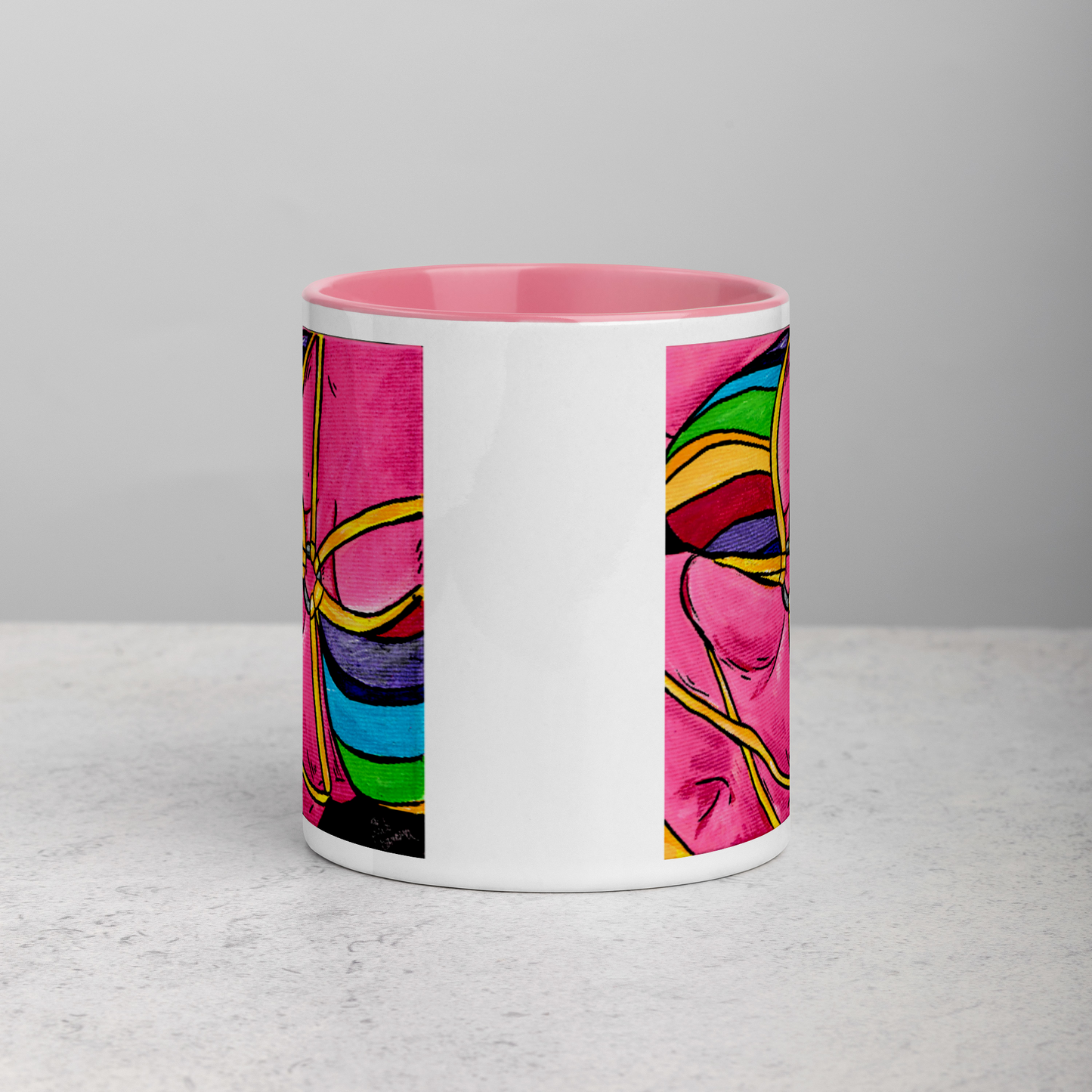 Pink Curves- Mug