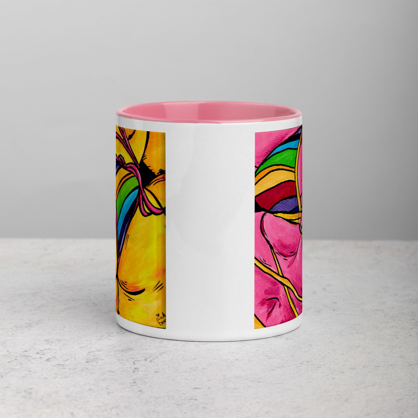 Flaunt It (Yellow Booty/Pink Curves) Mug (11oz)