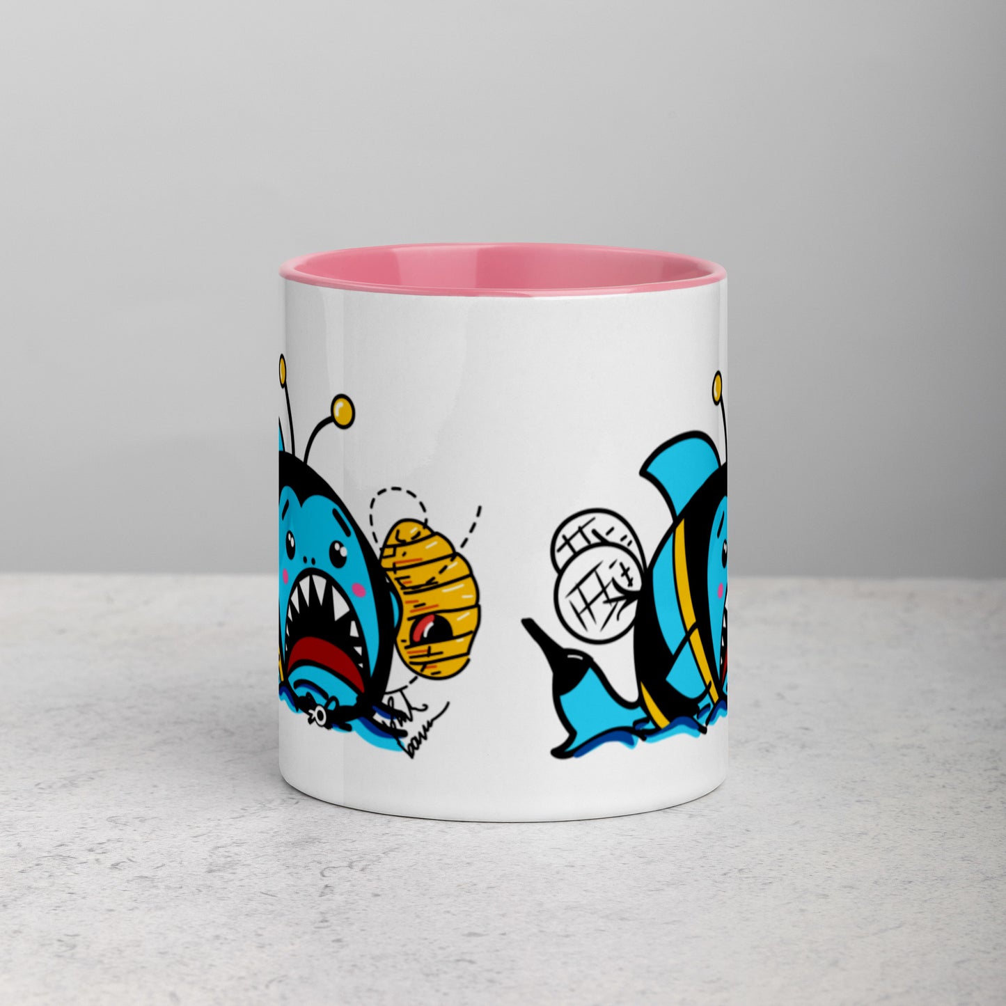 Halloween Sharks Mug- Bee Shark (11oz)