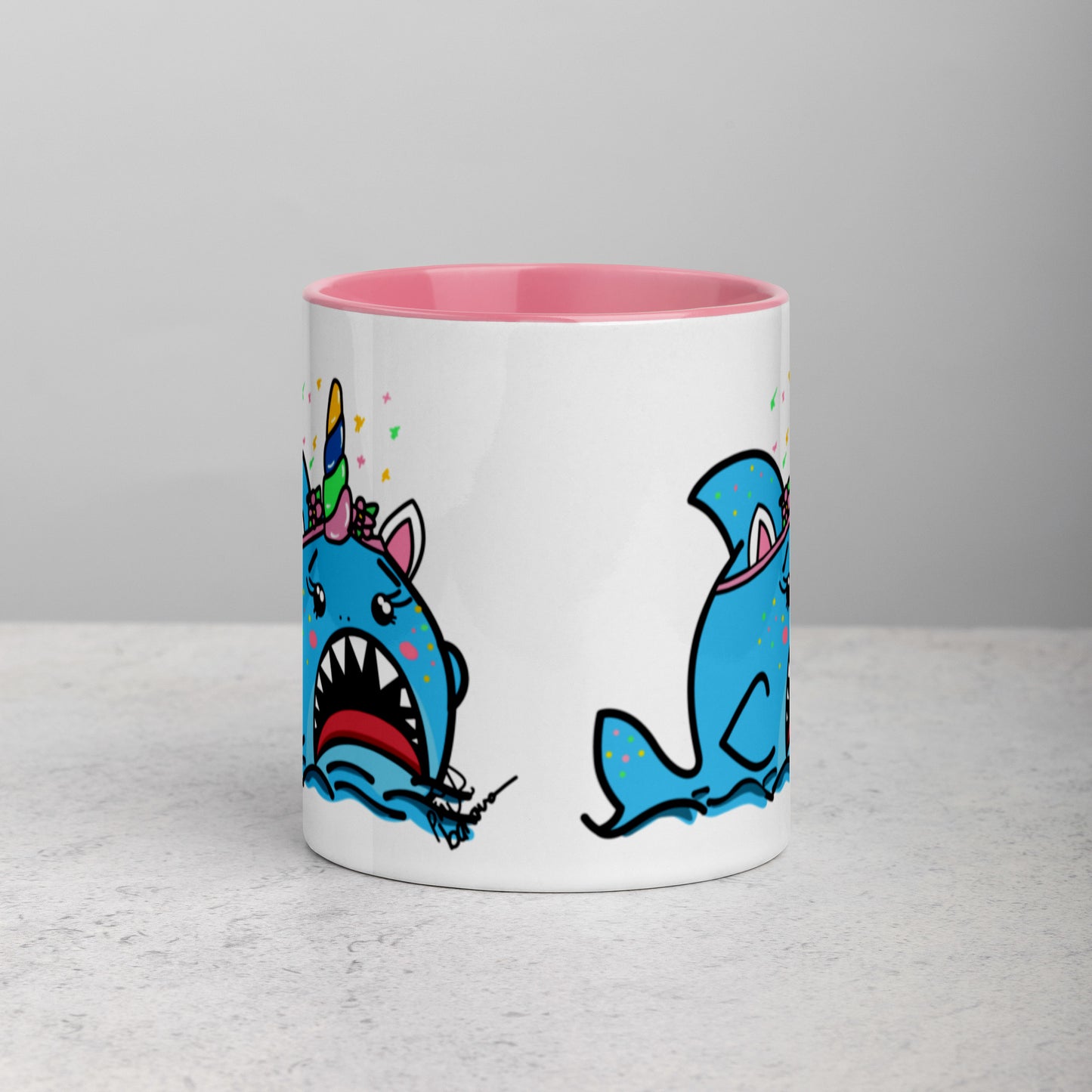 Halloween Sharks Mug- Unicorn Shark (11oz)
