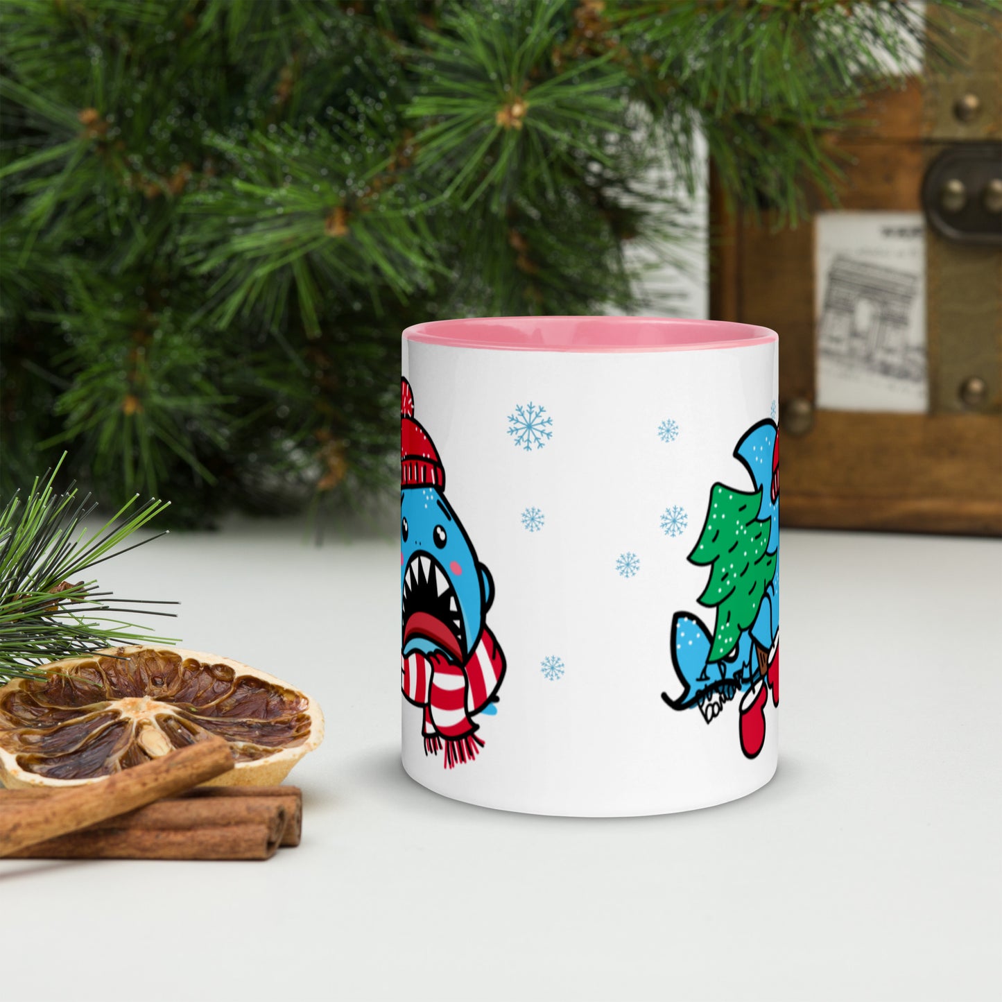 Holiday Sharks Mug- Trim the Tree (11oz)