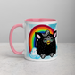 Cute Furby with Rainbow Mug (11oz)
