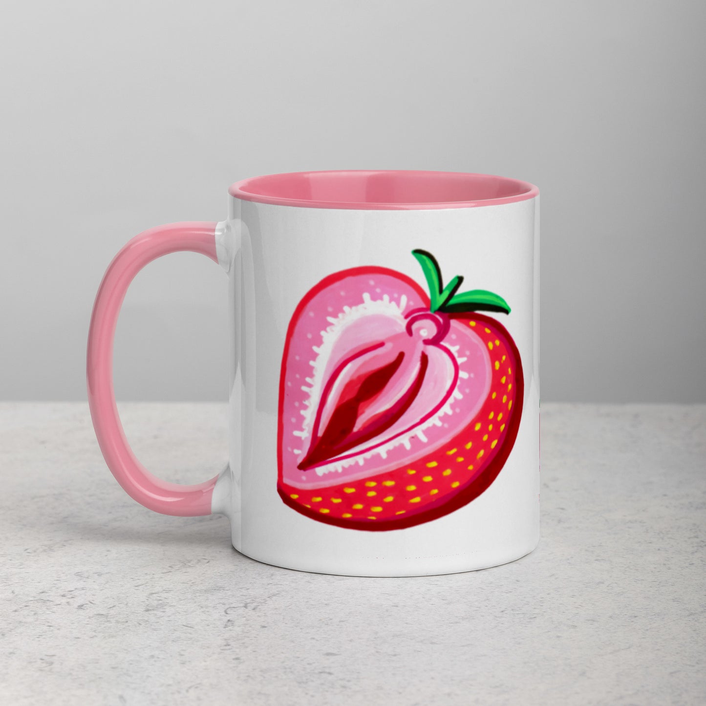 Strawberry Vulva Mug