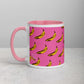 Less Hustle, More Snuggles Mug (pink/bananas)
