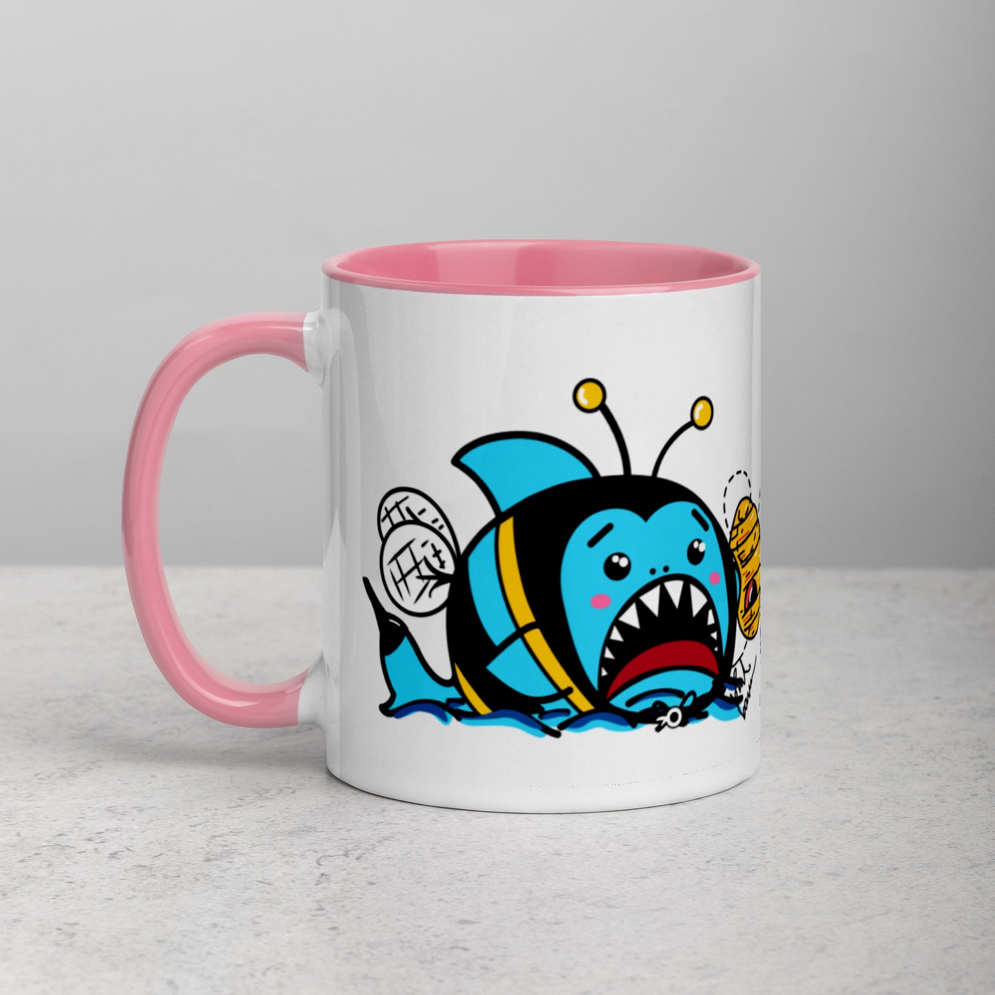 Halloween Sharks Mug- Bee Shark (11oz)