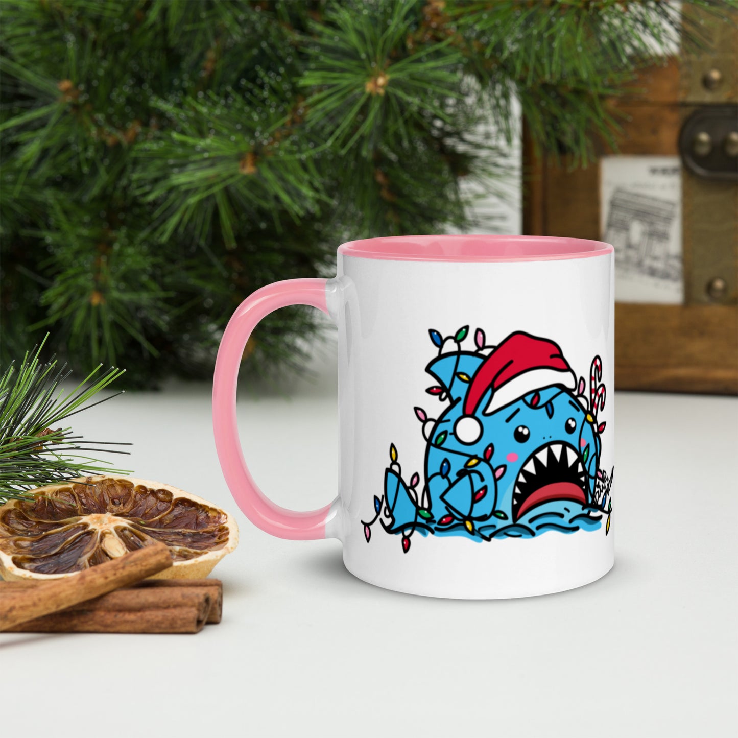 Holiday Sharks Mug- Let there be Lights (11oz)