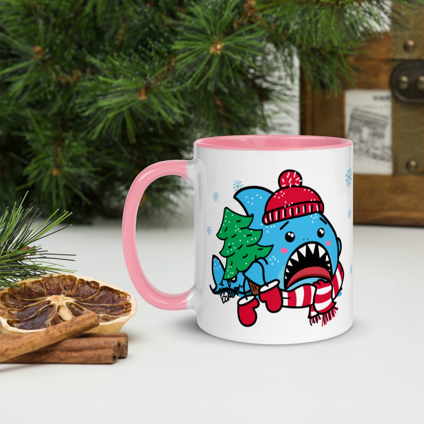 Holiday Sharks Mug- Trim the Tree (11oz)