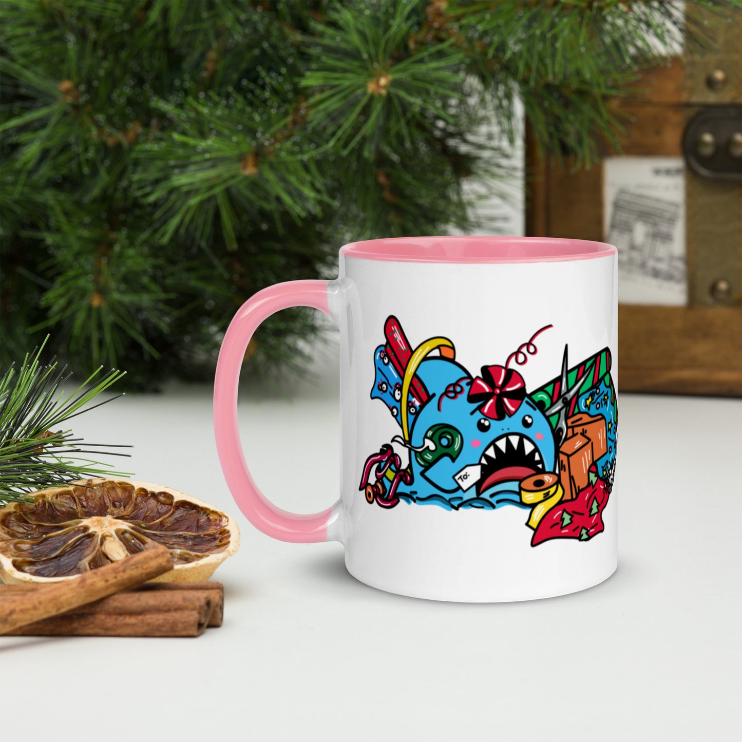 Holiday Shark Mug- Time to Wrap the Gifts! (11oz)