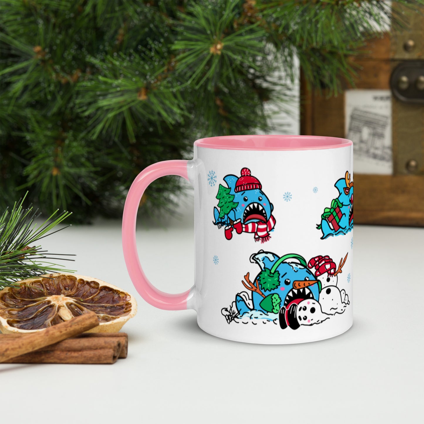 Holiday Sharks Mug- Merry Christmas to all.... the sharks! (11oz)