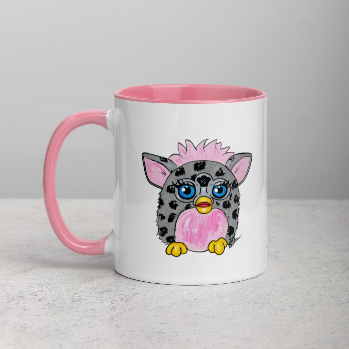 Grey Leopard Furby Mug (11oz)