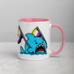 Anxious Shark Mug with Non-Binary Pride Flag (11oz)