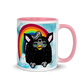 Cute Furby with Rainbow Mug (11oz)