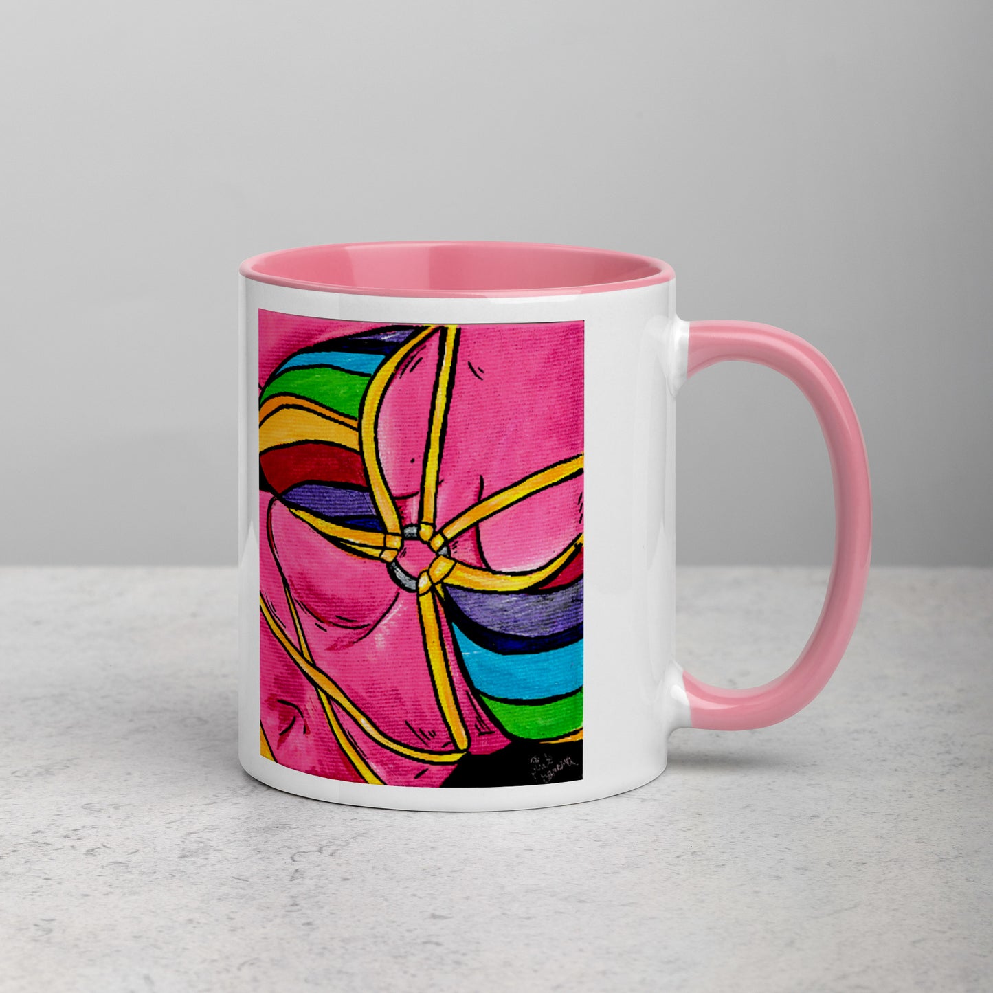 Flaunt It (Yellow Booty/Pink Curves) Mug (11oz)