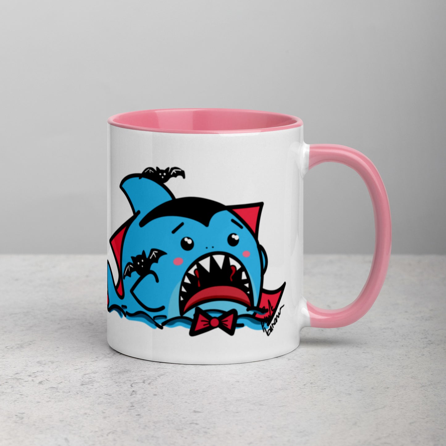 Halloween Sharks Mug- Dracula Shark (11oz)