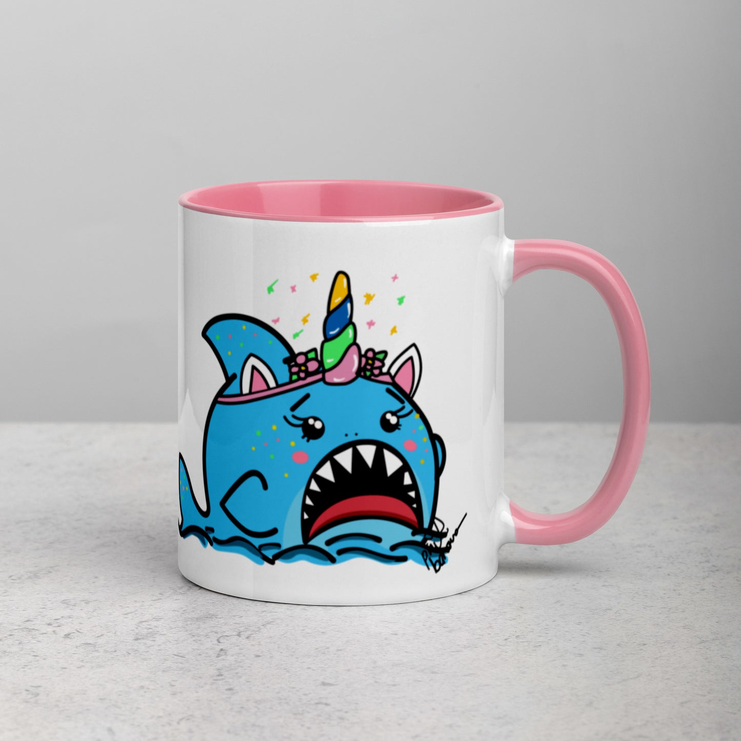 Halloween Sharks Mug- Unicorn Shark (11oz)