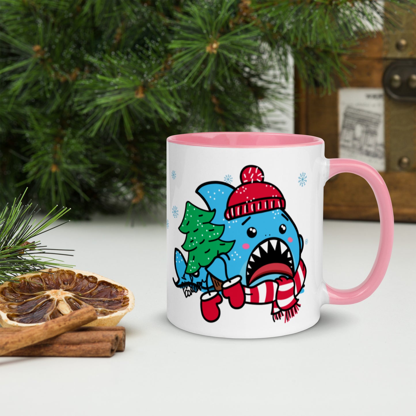 Holiday Sharks Mug- Trim the Tree (11oz)