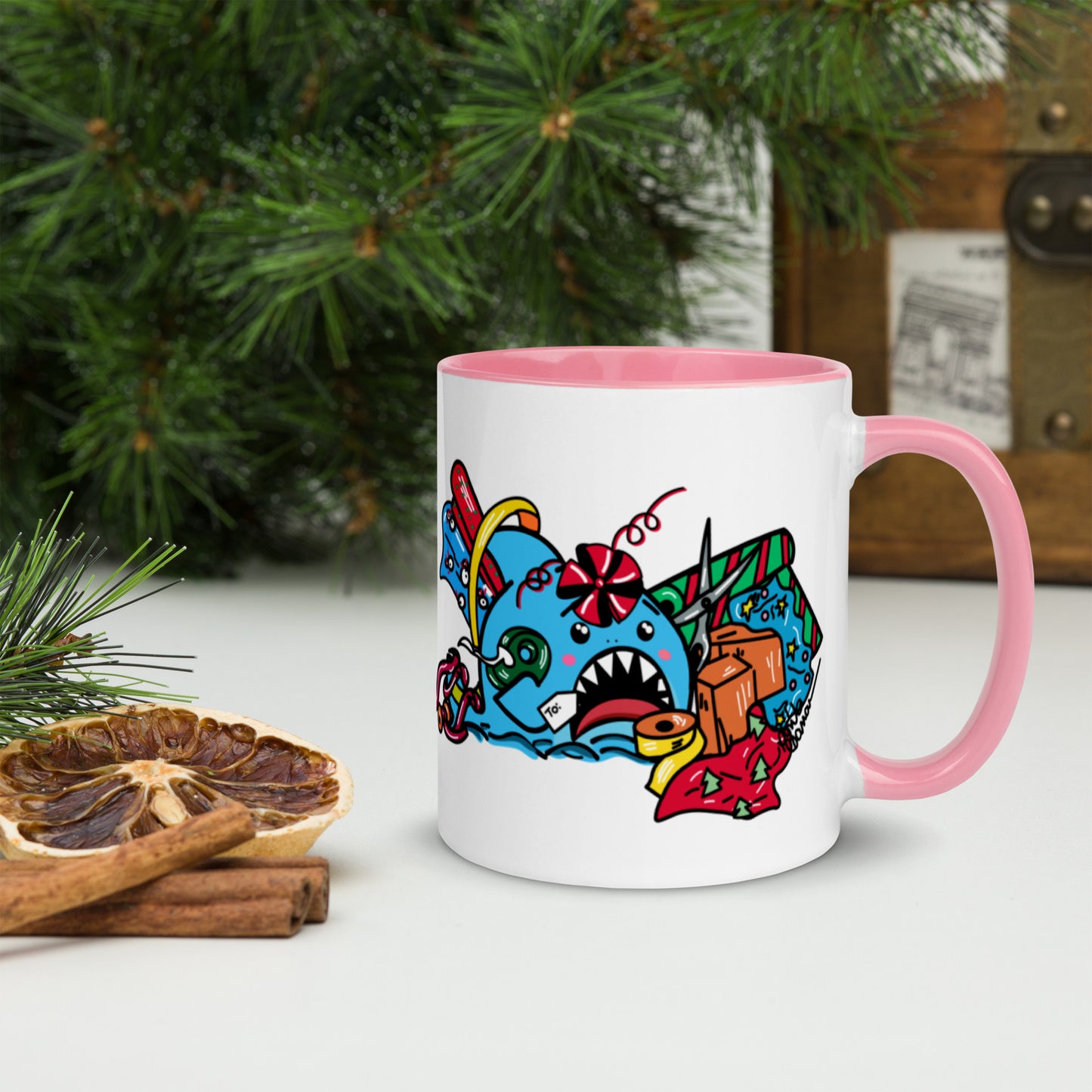 Holiday Shark Mug- Time to Wrap the Gifts! (11oz)