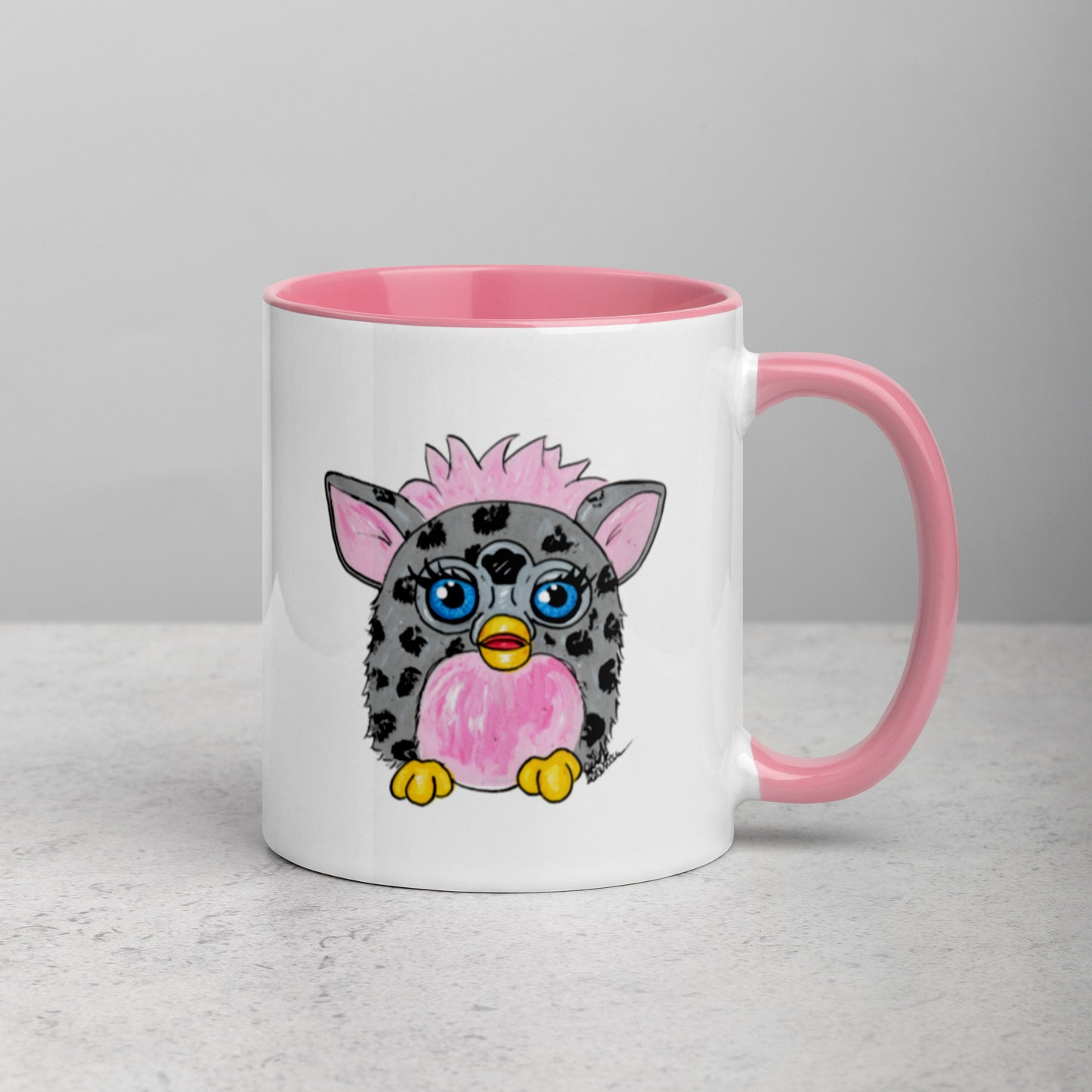 Grey Leopard Furby Mug (11oz)