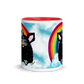 Cute Furby with Rainbow Mug (11oz)