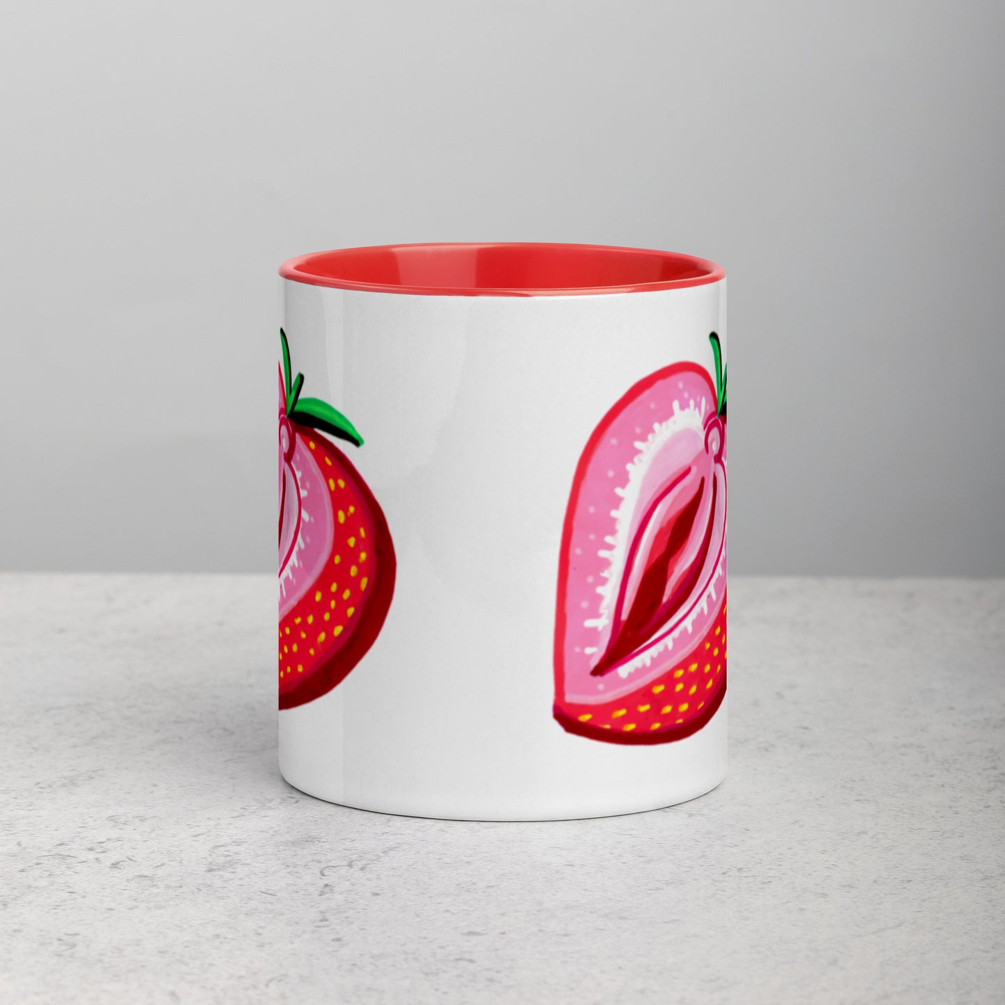 Strawberry Vulva Mug
