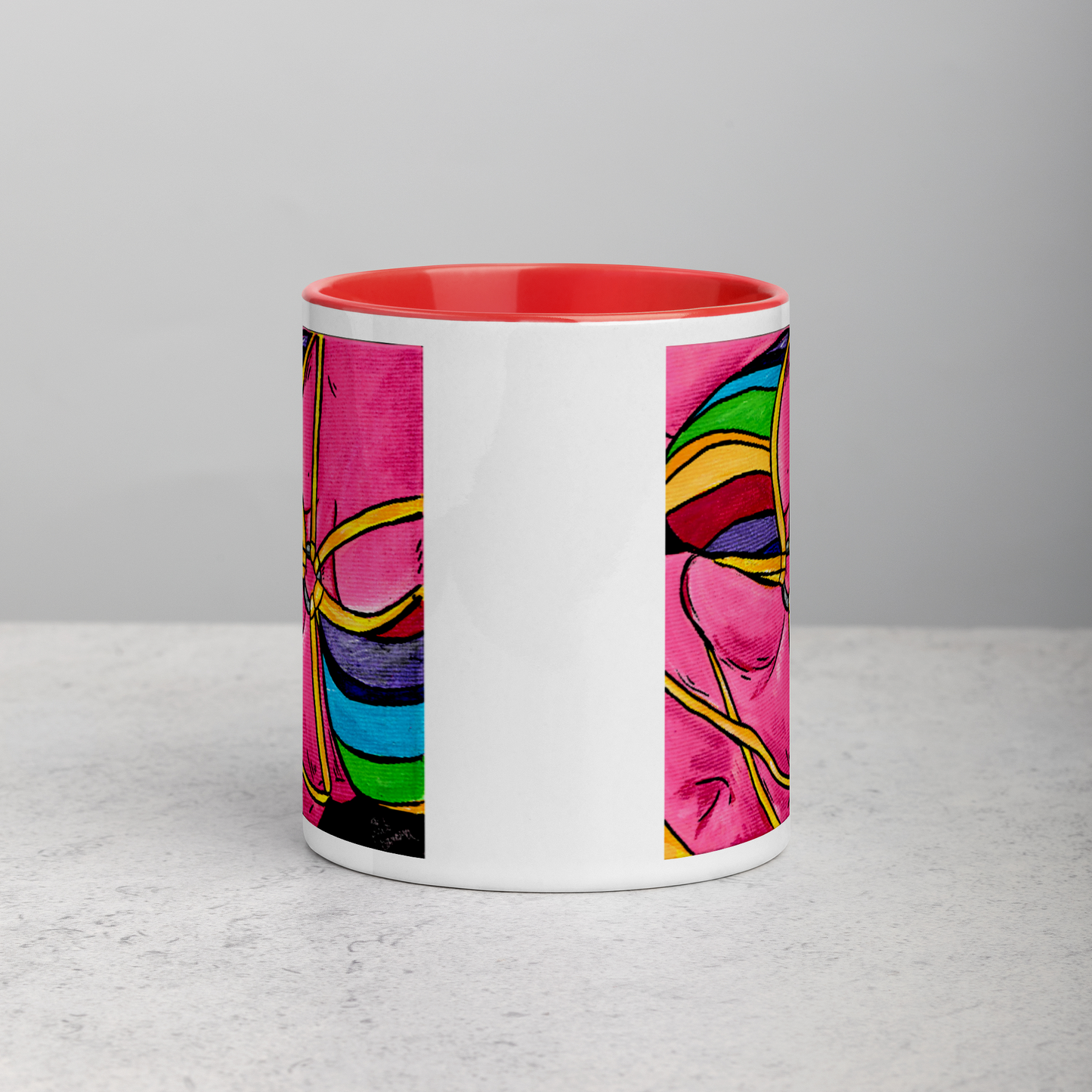 Pink Curves- Mug