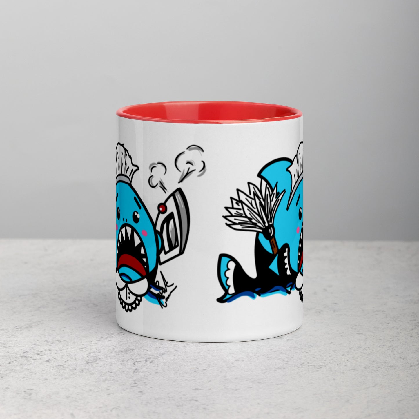 Halloween Sharks Mug- Maid Shark (11oz)