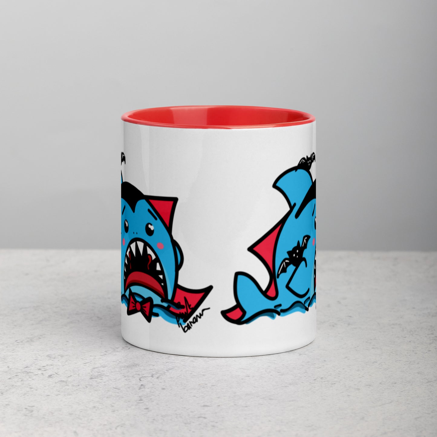 Halloween Sharks Mug- Dracula Shark (11oz)