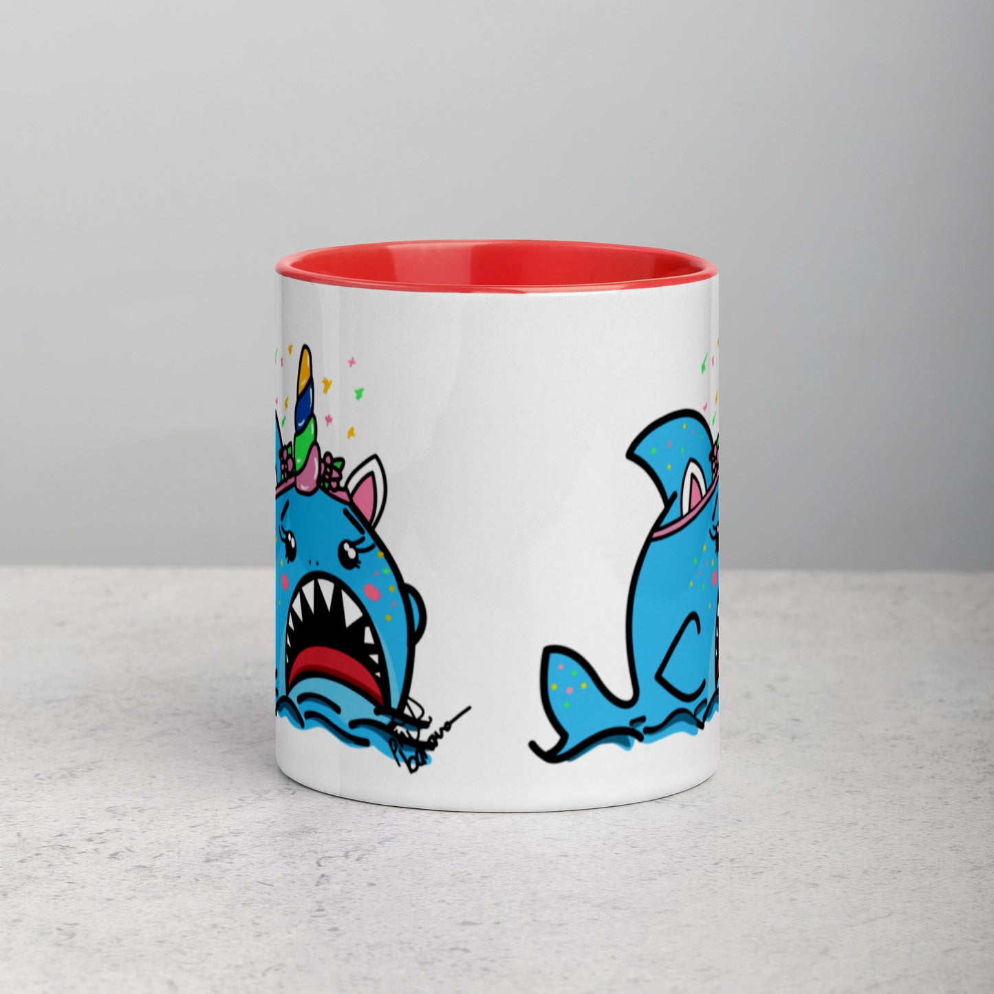 Halloween Sharks Mug- Unicorn Shark (11oz)