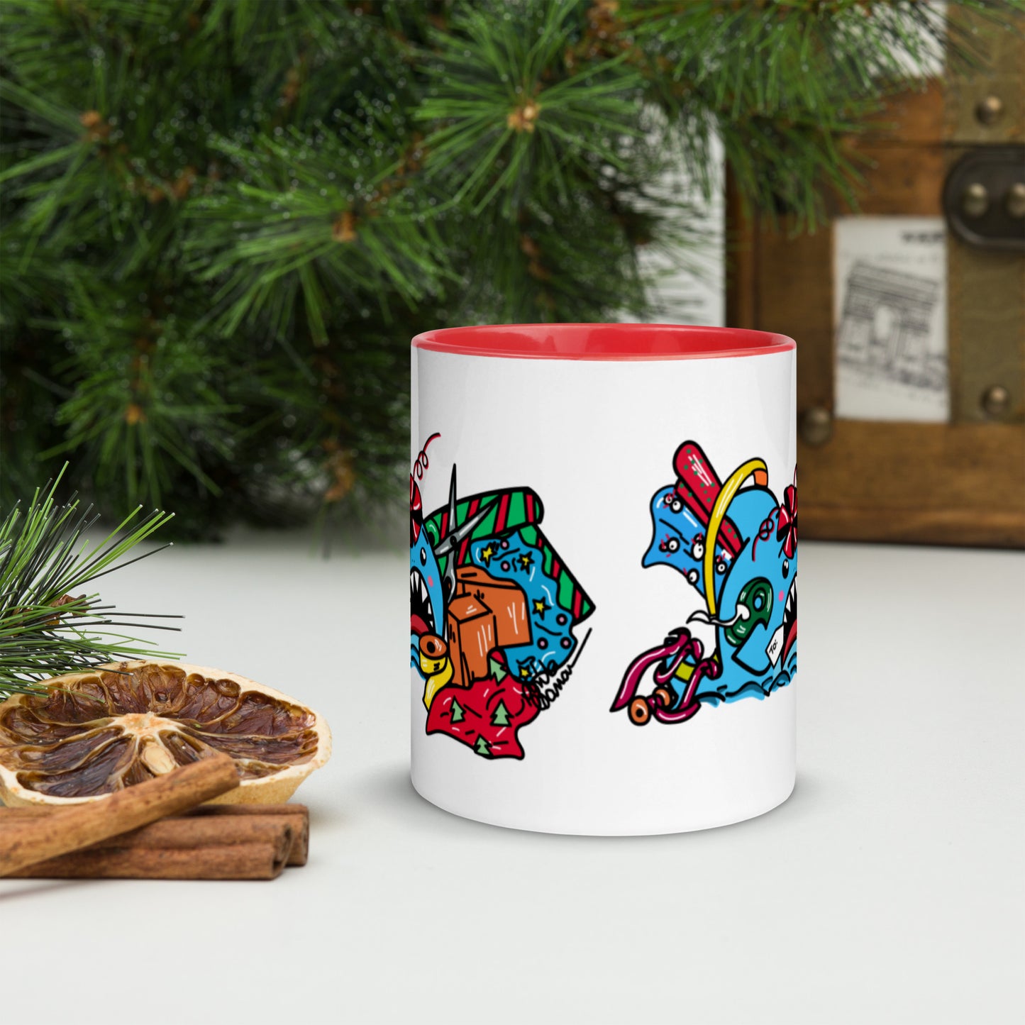 Holiday Shark Mug- Time to Wrap the Gifts! (11oz)