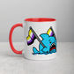Anxious Shark Mug with Non-Binary Pride Flag (11oz)