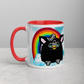 Cute Furby with Rainbow Mug (11oz)