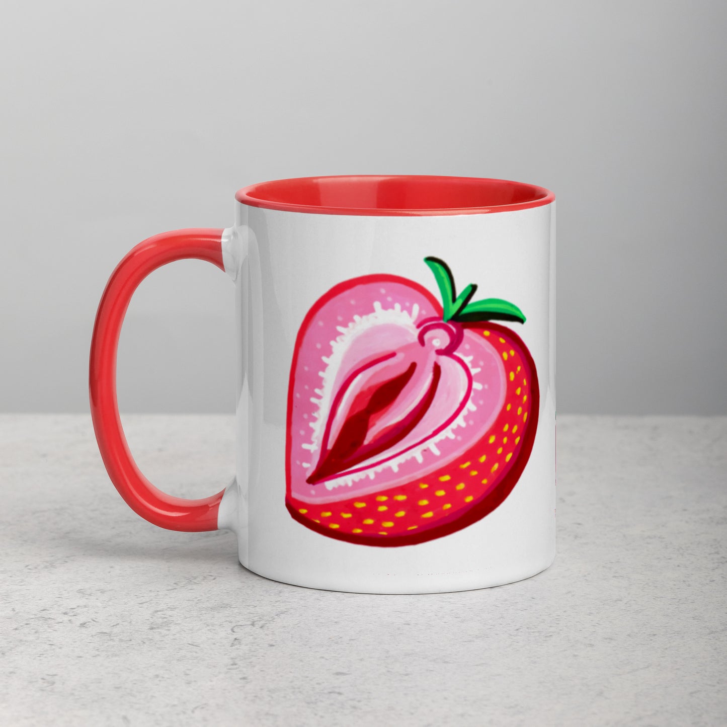 Strawberry Vulva Mug