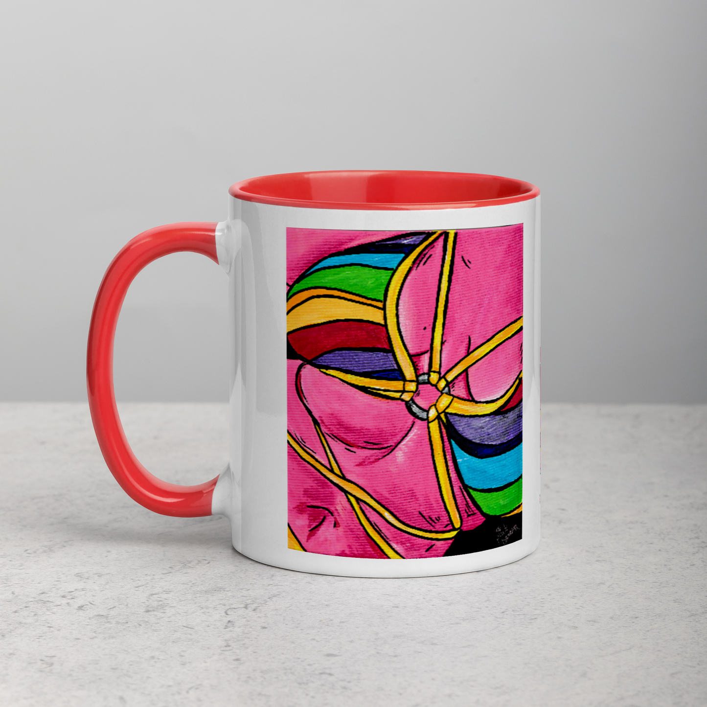 Pink Curves- Mug