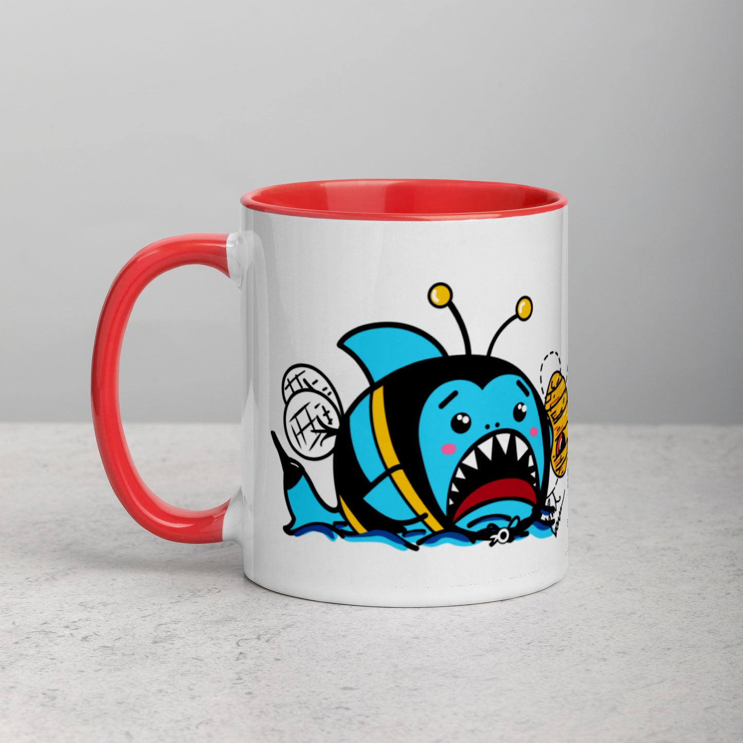 Halloween Sharks Mug- Bee Shark (11oz)