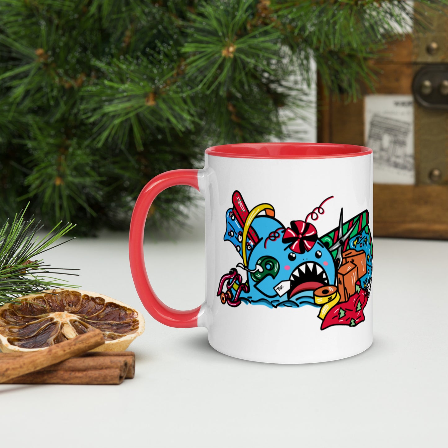 Holiday Shark Mug- Time to Wrap the Gifts! (11oz)