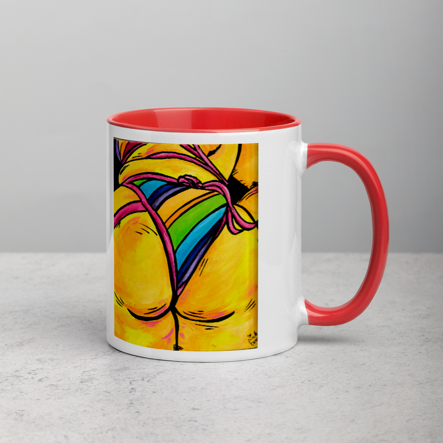 Yellow Booty Mug