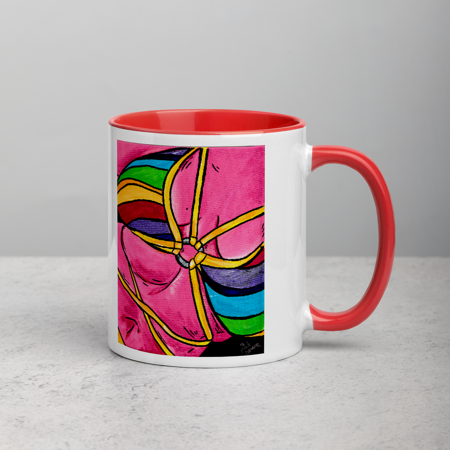 Pink Curves- Mug