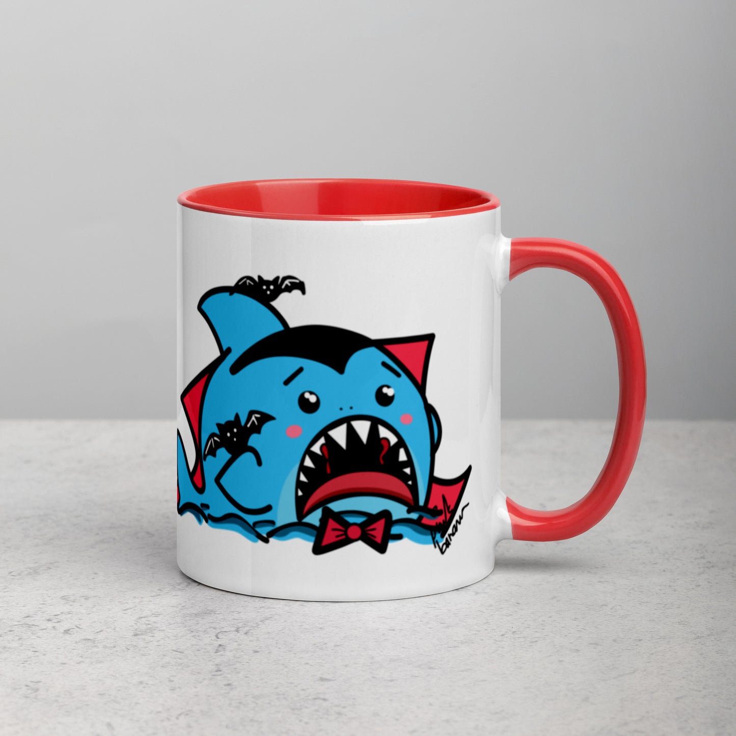 Halloween Sharks Mug- Dracula Shark (11oz)
