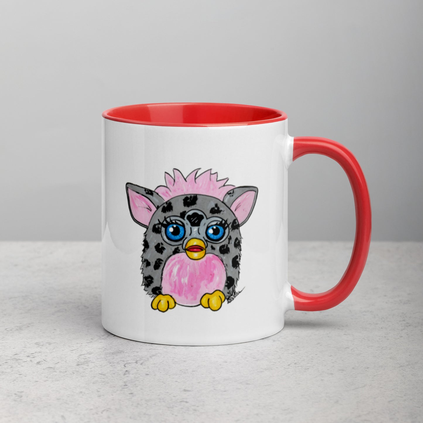 Grey Leopard Furby Mug (11oz)